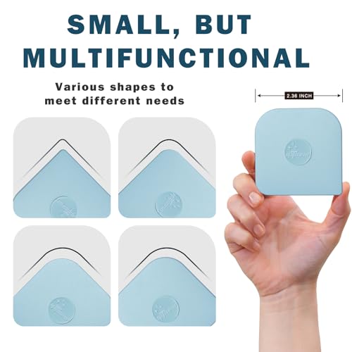 Pan Scraper, 5 Pcs Pot & Dish Scraper Plastic, Sturdy Scraper Kitchen Tool, Aqua - color: Aqua, size: 5 Pcs