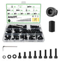 177 Pieces M6 x 8/10 /12/14 /16/18 /20 /30mm Socket Head Screws M6 Long Screws Metric Screws Bolts Washers Nuts Kit Machine Screw Assortment Kit 12.9 Grade Alloy Steel Fully Threaded for Furniture - size: M6x8/10/12/14/16/18/20/30mm-177Pcs