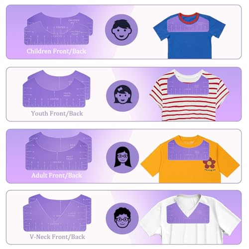 QUKLOGEN Sublimation Shirts Tool Kits - color: Purple