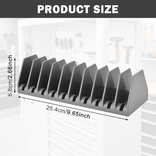 2Pcs Plier Organizer Rack, 10 Slot Pliers Holder and Cutter Organizers Ratchet Organizer Wrench PlierRack for Tool Storage, ToolBox Drawer Organizers