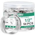 OURU 54PCS 1/2 Pex Crimp Rings, 304 Stainless Steel Pex Fittings - size: 1/2" × 54PCS