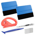 SINGARO 6PCS Vinyl Wrap Tool Kit, Window Tint Kits Include Felt Squeegee, Edge Trimmer Squeegee, Retractable Utility Knife and Blades, Vinyl Cutter Knife, Fits for Most Cars and Trucks - color: 6PC