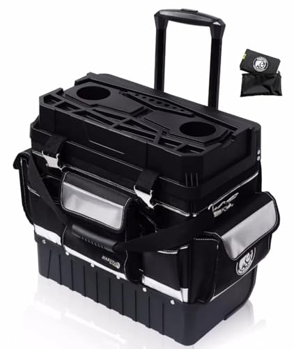 MARUTAI 18in Water-Resistant Tool Bag with Wheels, 330lb Load for Jobsites