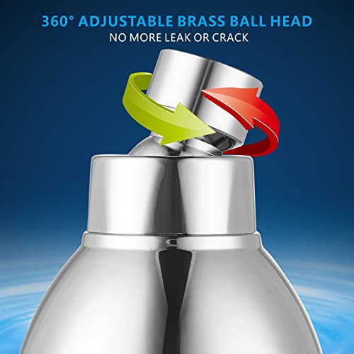 High Pressure Shower Head - Powerful Bathroom Pressure Boosting Showerhead - Perfect Universal Replacement for Rain Shower Heads(Chrome) - color: Chrome