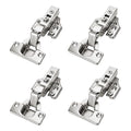 4 Pcs 105° Soft Close Cabinet Hinges 35mm, 3D Half Overlay Hinge - size: Half Overlay