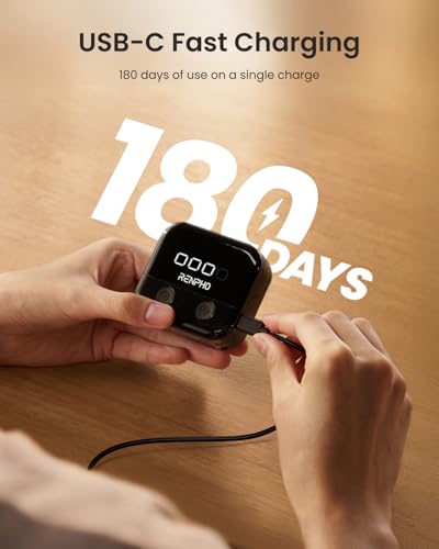 RENPHO Smart Body Measuring Tape for Weight Loss, Rechargeable, LED Display