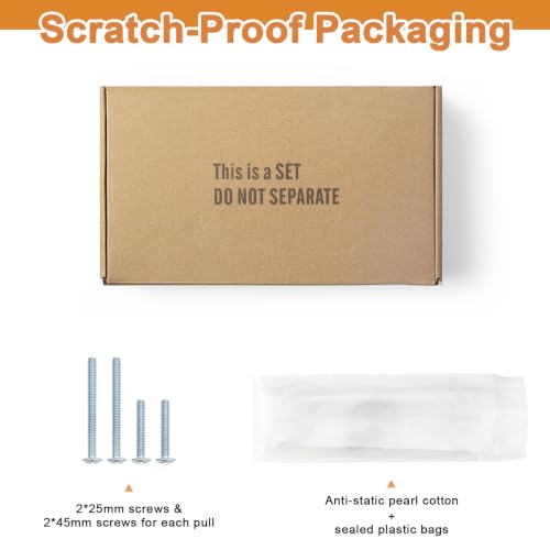 Probrico 10 Pack 3.75 Inch (96mm) Hole Center Champagne Bronze Cabinet Pulls Square Kitchen Cabinet Handles Dresser Drawer Pulls Stainless Steel Cupboard Dresser Handles - color: Champagne Bronze, size: hole center 3-3/4"