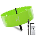 5"(127mm) Bi-Metal Hole Saw with Arbor - Multi-Material Cutting Kit for Thin Iron, Wood & Drywall - High-Speed Steel Teeth with Smooth Cutting Edge, Fast Chip Removal & Bonus Dust-Proof Bag - size: 5" (127mm)