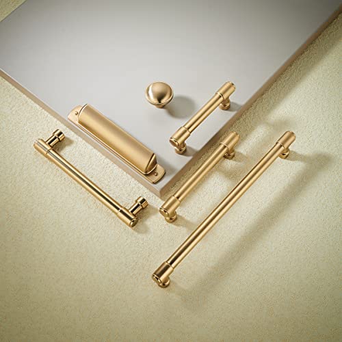 khtumeware 10 Pack 3 3/4"(96mm) Champagne Bronze Drawer Pulls Cabinet Bin Cup Pulls Kitchen Hardware Satin Brass Cabinet Handles Drawer Handles Knobs - color: Champagne Bronze, size: Cup Pulls 3-3/4" Hole Center