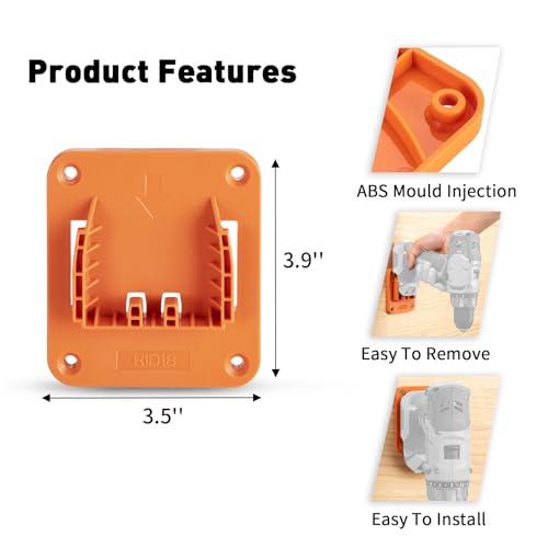 Tool Holder Compatible for Ridgid 18V Drill - size: 5 PACK，fit for R87004 18V Tool