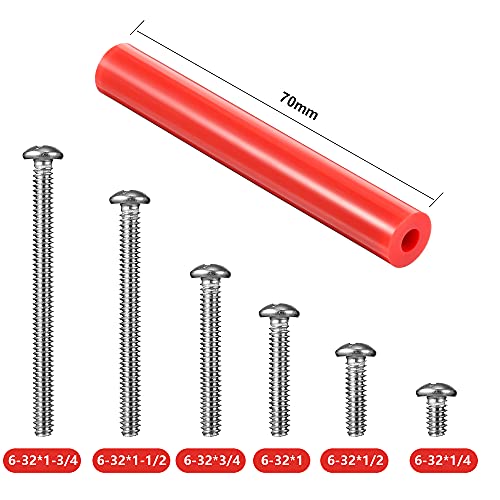 Zonon 150 Pcs Outlet Spacers Electrical Extender Kit Screw Spacers, Red - color: Red
