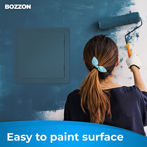 BOZZON Access Panel for Drywall - 12 x 12 in - Wall Hole Cover - Access Door - Plumbing Access Panel for Drywall - Heavy Durable Plastic White - size: 12 x 12