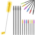 Hummingbird Feeder Cleaning Brush, 19 Pieces 3 Size, Yellow - color: Yellow