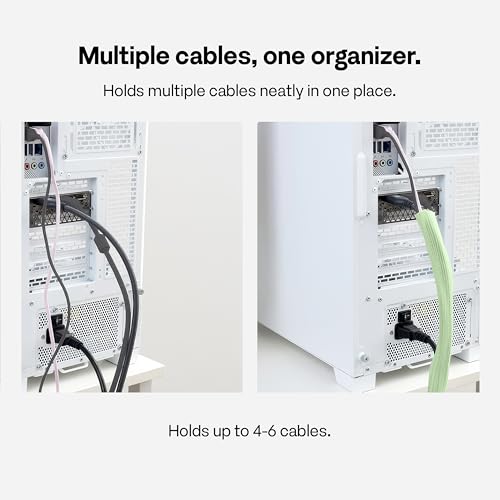 Pixio 10FT Tubing Cable Sleeve – Mint Green 1/2 inch Flexible Cable Management Sleeve for PC, Gaming, TV & Office, Wire Organizer for Desk Cable Cleanup - color: Mint Green