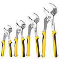 TOPLINE 4-piece Groove Joint Pliers Set with12-in, 10-in, 8-in and 6-in - style: Bi-Material Handle