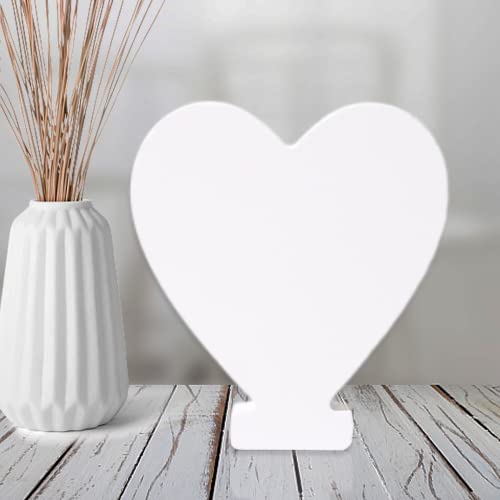 AOCEAN 4 Inch White Wood Letters Unfinished Wood Letter for Wall Decor Decorative Standing Letters Slices Sign Board Decoration for Craft Home Party Projects (Love) - style: LOVE