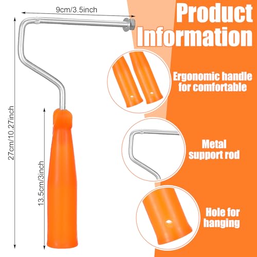 GlikCeil 6 Pcs 4 Inch Paint Roller with Foam Covers Mini Textured Paint Roller for Bed Liner Truck Coating Create Texture Effect
