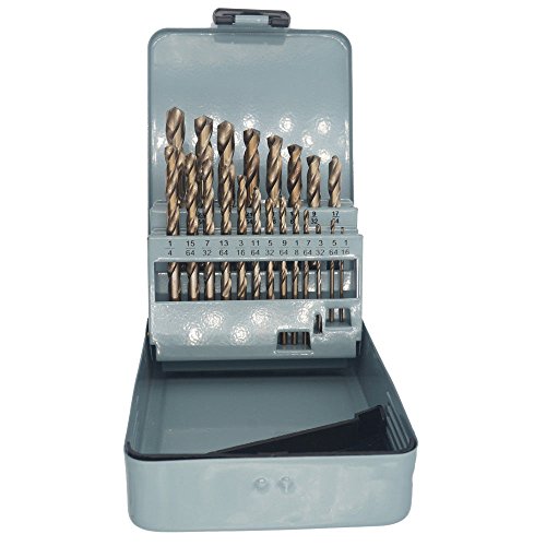 21PCS, Cobalt, Drill Group Sets of Bits Twist Metal Tools