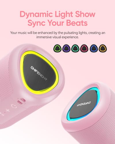Portable Bluetooth Speaker Beach Essentials: IPX5 Waterproof for Outdoor - color: Pink