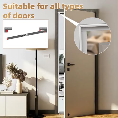Kneelisa 196” Wedge-Shape Foam Window Weather Stripping Door Seal - color: White, size: 196"