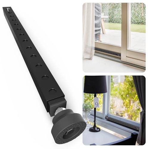1 Pack Adjustable Window Security Bars for Inside, 17"-33", Black - color: Black - 1 Pack