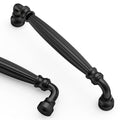 Asidrama 10 Pack 5 inch Matte Black Kitchen Cabinet Handles - color: Matte Black, size: 5" Hole Center(128mm)