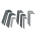 21pcs Mini Hex Key Set,Mini Hex Wrench sets Tool Kit,Imperial L Shape Micro Allen Wrench, 0.028, 0.035, 0.05, 1/16", 5/64", 3/32", 7/64", Each 3 Set. - size: Mini Hex Key Set-21 pcs for all size-Black