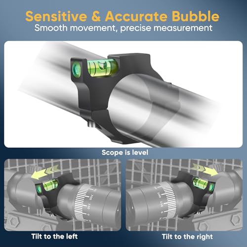 Rifle Scope Level Bubble-Scope Leveling Kit, Scope Bubble Level, Scope Mounting Kit for Hunting 1 inch - size: 30 mm