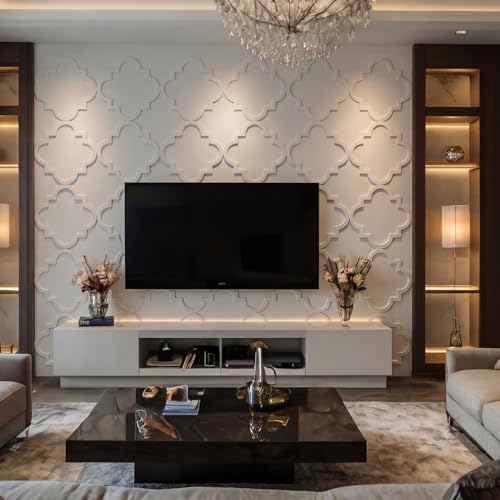 Yalikop 6 Pcs 3D 12 Inch Wall Panels Premade Wainscoting Kit, Classic - color: Classic
