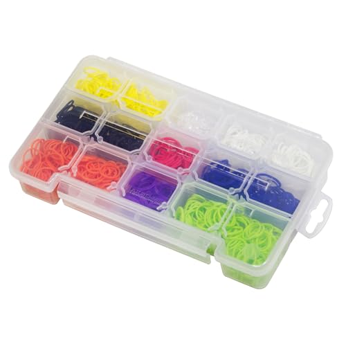 Akro-Mils 05705 Plastic Portable Parts Storage Case for Hardware and Crafts with Hinged Lid and 4 Adjustable Dividers, (8-3/8 x 5 x 1-5/8)-Inch, Small, Clear (Pack of 12) - size: Small (Pack of 12), style: 1-Pack