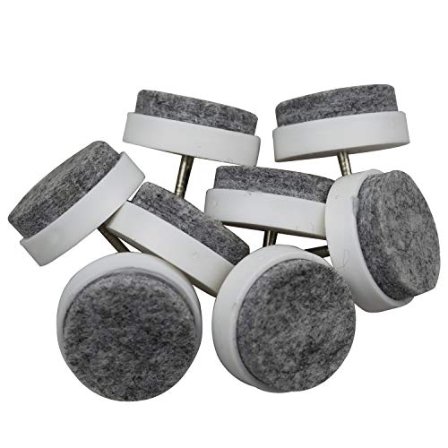 40pcs Round Heavy Duty Nail-on Felt Pad for Furniture Chair Table Leg Feet Floor Protectors Slide Smoothly (White, Pad Diameter 20mm) - color: White 20mm (40 Pcs)