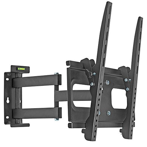 Cmple - Heavy Duty Full Motion Curved TV Wall Mount TV Bracket for 32-55 inch TV up to 99lbs, Adjustable Strong Full Motion TV Mount with Swivel Tilting Articulating Single Arm, VESA Max 400x400mm - size: 32 - 55 inch Stud/Concrete