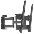 Cmple - Heavy Duty Full Motion Curved TV Wall Mount TV Bracket for 32-55 inch TV up to 99lbs, Adjustable Strong Full Motion TV Mount with Swivel Tilting Articulating Single Arm, VESA Max 400x400mm - size: 32 - 55 inch Stud/Concrete