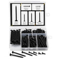 Drywall Screw Assortment Kit, 130PCS 6 Sizes, Self-Tapping Bugle Head, Black Oxide Coated