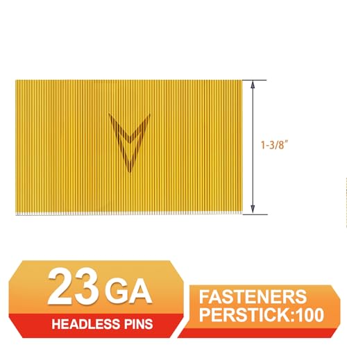 23 Gauge Pin Nails,Headless Pinner,1-3/8",10000pcs - size: 1-3/8"---10000pcs