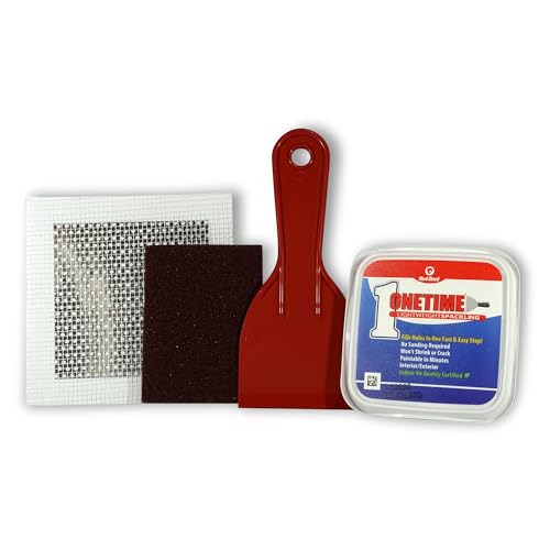 Red Devil 0549 ONETIME Lightweight Spackling Patch-A-Wall Kit, 1/2 Pint, Made in USA - size: Pack of 1, style: Kit