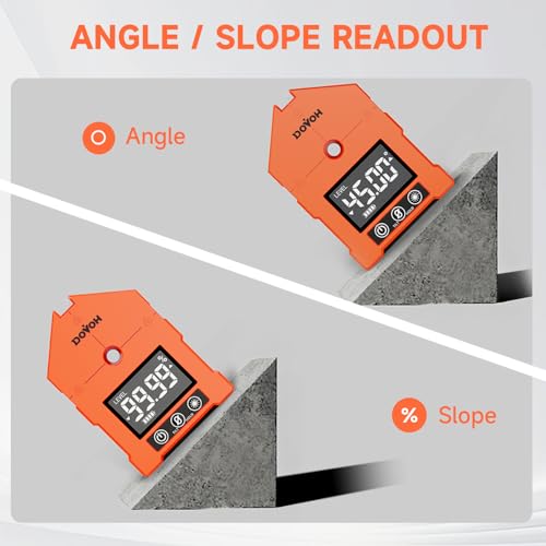 DOVOH 3-in-1 Digital Angle Finder with Laser, Digital Angle Gauge, WG-3L