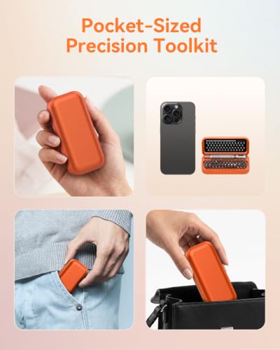 Precision Screwdriver Set, 55 in 1 Mini Screwdriver Set Tool - color: Orange, size: 55