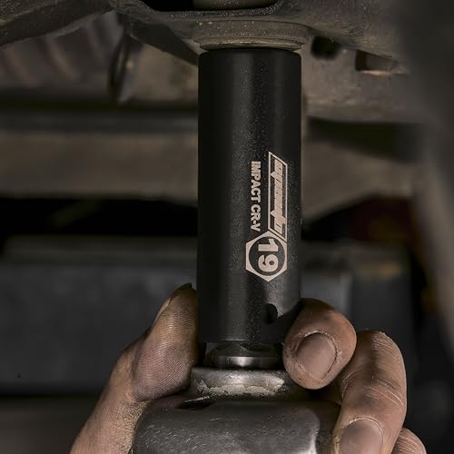 EPAuto 1/2-Inch Drive Metric Deep Impact Socket Set, 10-24 Nm - color: Orange/Black