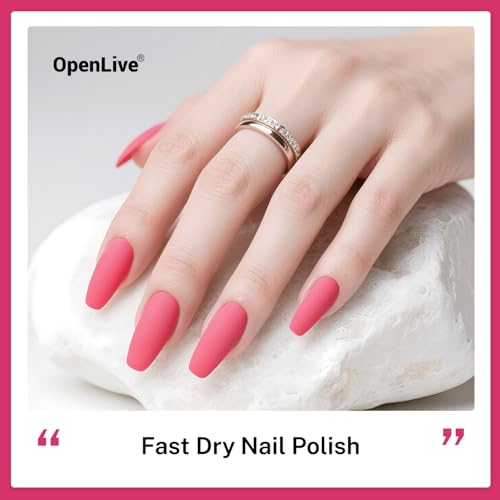 OpenLive 16.5ml Rose Red Nail Polish Large Volume Nail Polish - color: Rose Red