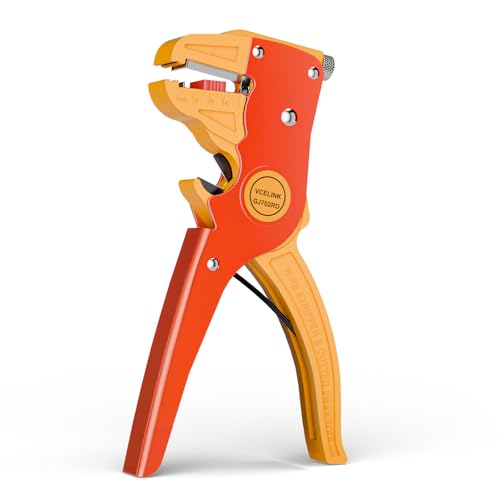 VCELINK Automatic Quickstrip Wire Stripper & Cutter 2-in-1, Red - color: Orange