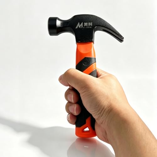 0.77 lb Mini Claw Hammer Non-slip Rubber Grips, Jewelry Hammer for Metalworking, Crafting