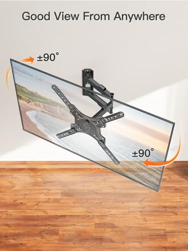 ELIVED Full Motion TV Wall Mount for 26-60" TVs, Max VESA 400x400, 77 lbs. - size: Arm: 15.5" TV: 26-60"