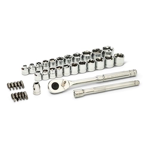 GEARWRENCH 36 Piece 3/8” Dr 72T 12 Pt Drive Mechanics Tool Set | GW72SWS38 - size: 36 Piece, style: SAE/Metric