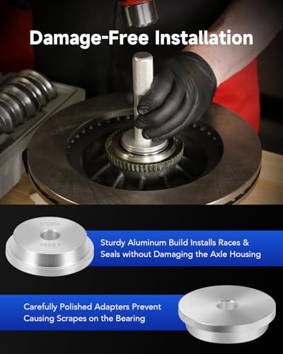 OMT Bearing Press Kit, 10pc Bearing Race and Seal Driver Set - size: 39.5 to 81 mm