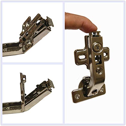 Lazy Susan Corner Cabinet Hinge 135° – Heavy Duty Folding Door Hinge for Kitchen Corner Cabinets, Stainless Steel, Includes Screws - size: 135 degrees