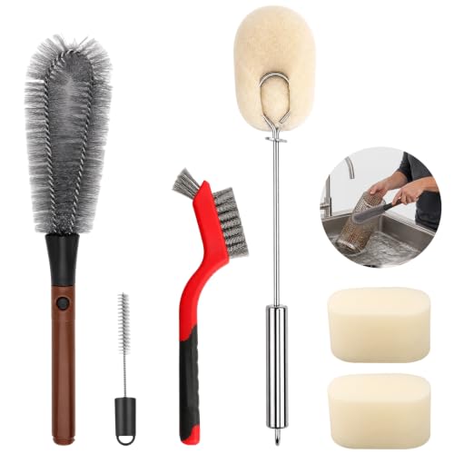 Grill Basket Crevice Cleaning Brush Kits for Mesh Grill Baskets