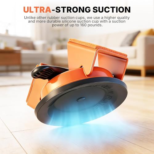 Floor Gap Fixer Tool Heavy Duty Suction Cup Lifter - Laminate, LVP, Vinyl & Hardwood Flooring Gap Repair Kit with Rubber Mallet & Nano Pads