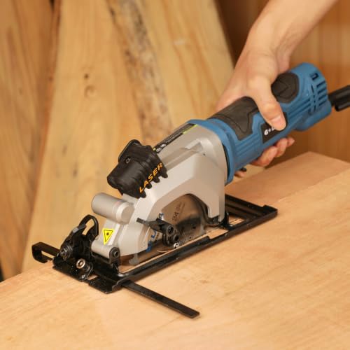 4A Mini Circular Saw Corded with Laser Guide, 2 Saw Blades - style: Corded 4A