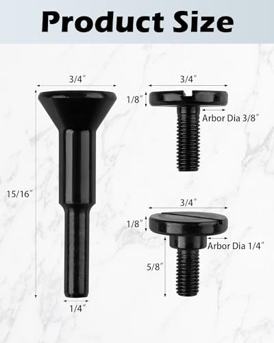 4 Pack Cut Off Wheel Mounting Mandrel Holder 3/8" & 1/4" Arbor Hole